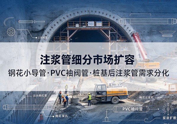 怀来注浆管细分市场扩容，隧道钢花小导管、PVC 袖阀管、桩基后注浆管需求分化